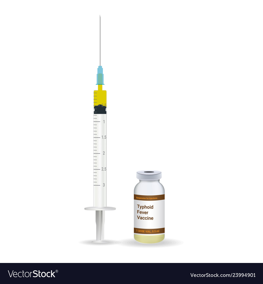 Immunization typhoid fever vaccine plastic