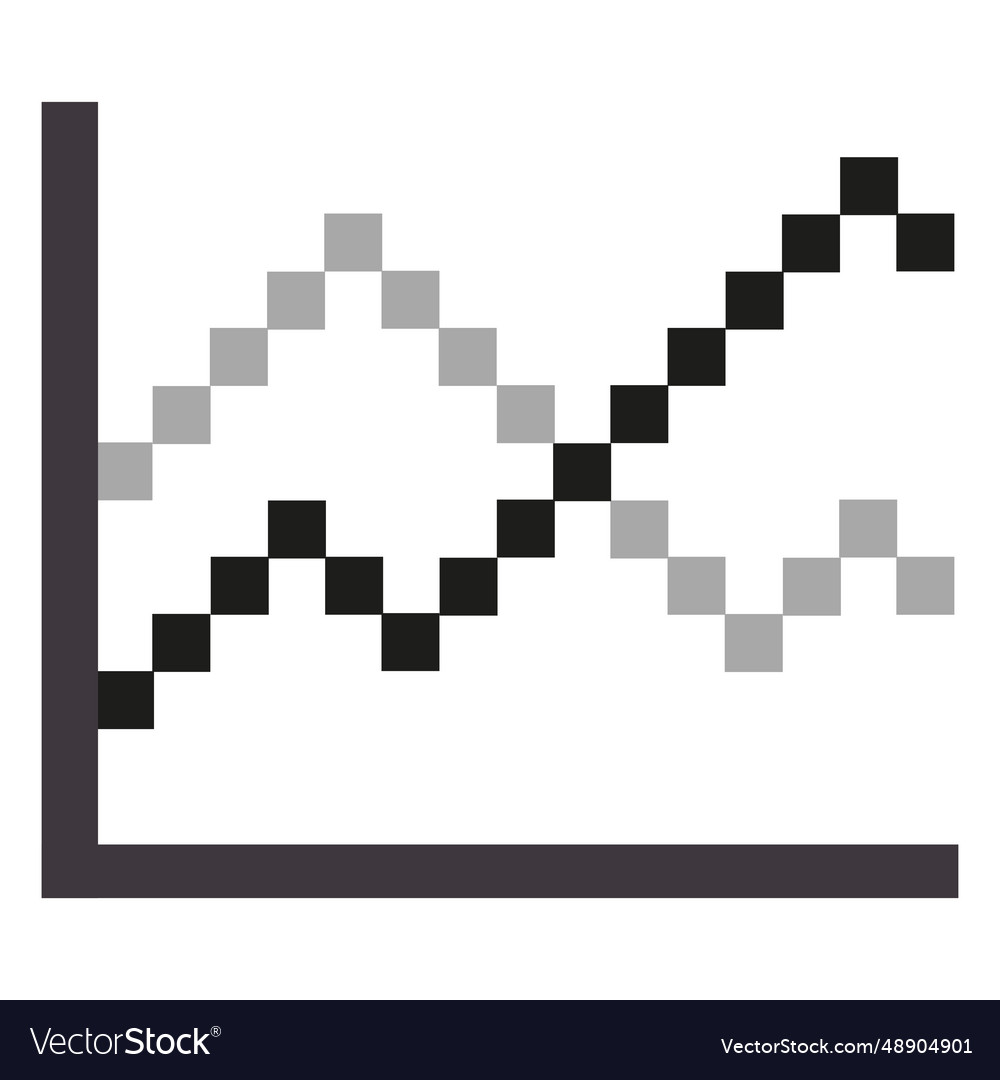 Line graph tool vector image Line graph tool