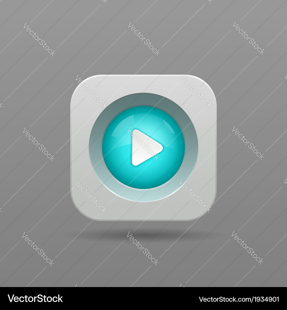 Play button Royalty Free Vector Image - VectorStock