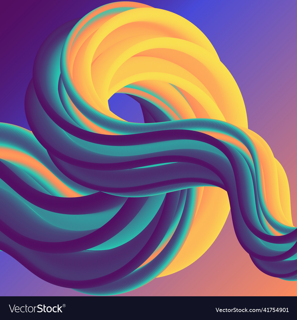 Realistic wave with 3d effect abstract liquid