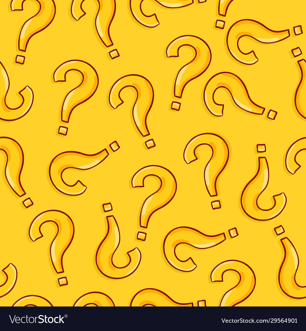 Seamless pattern question marks quiz background
