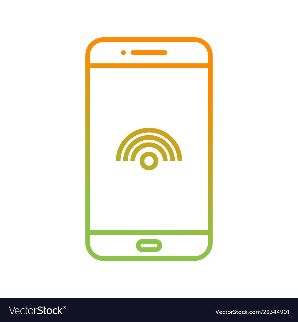 Unique wifi connection line icon