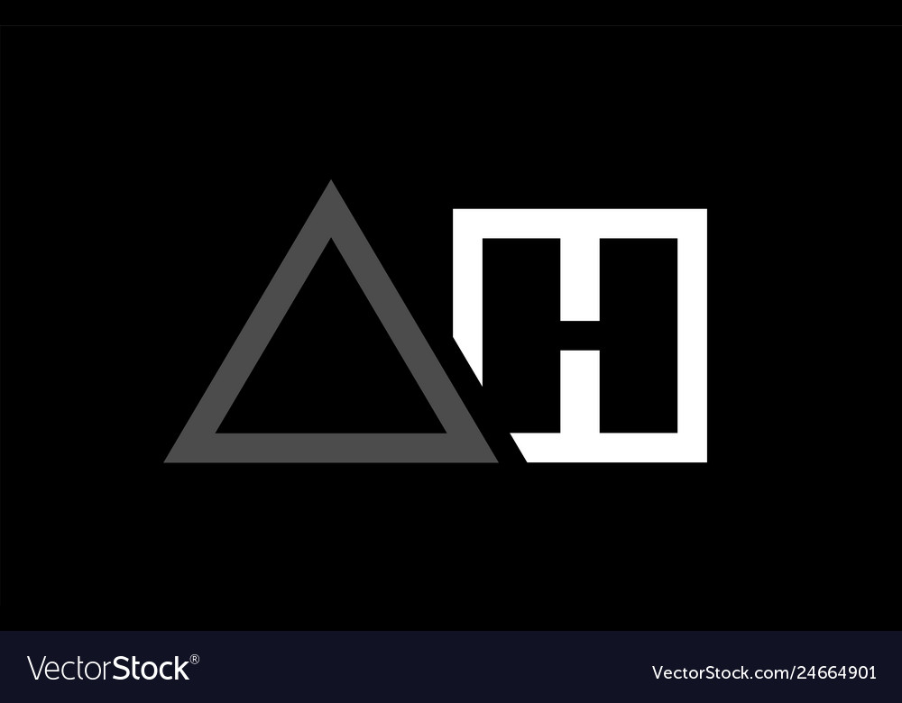 White black grey alphabet letter logo combination