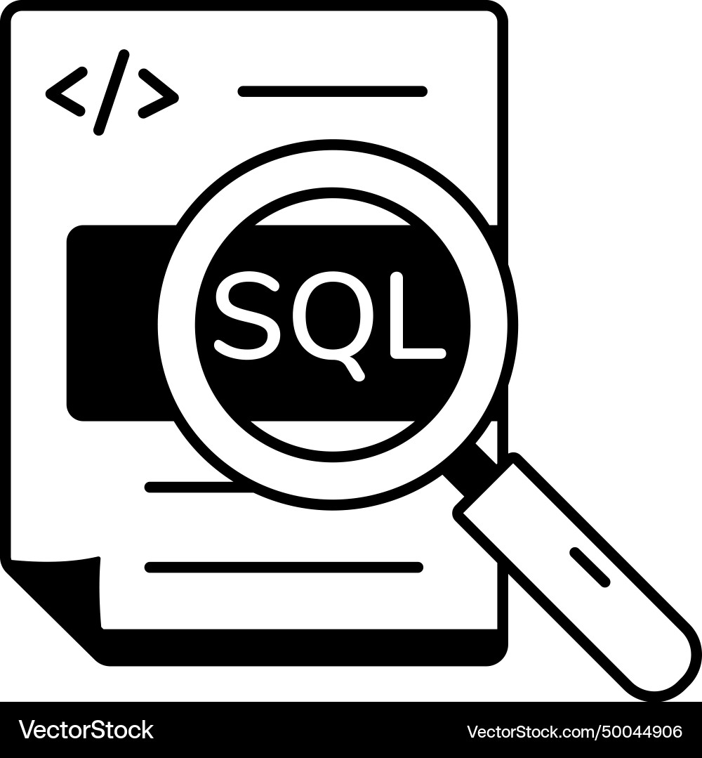 Data management line icon Royalty Free Vector Image