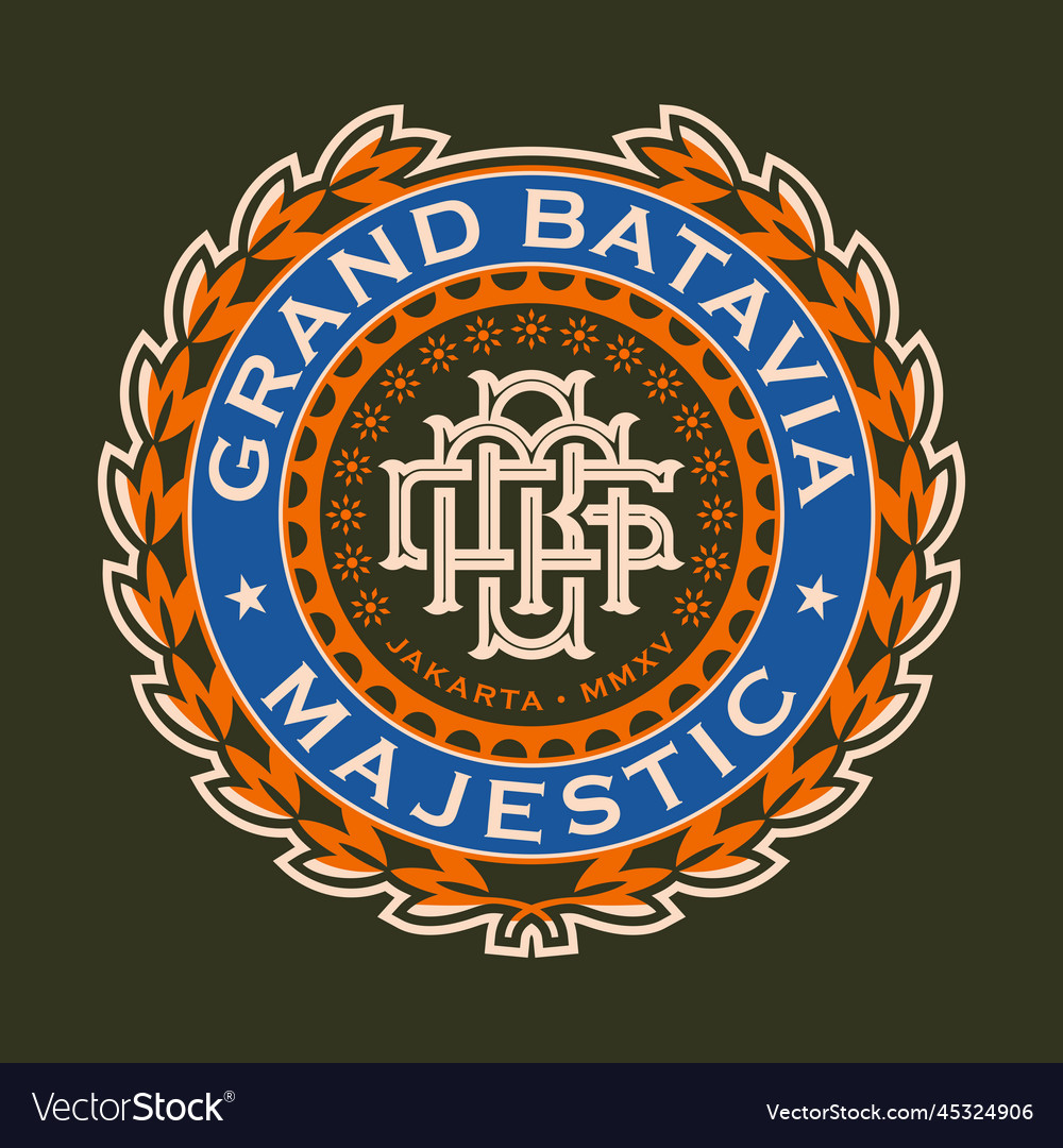 Elegant Initial Monogram Badge Logo