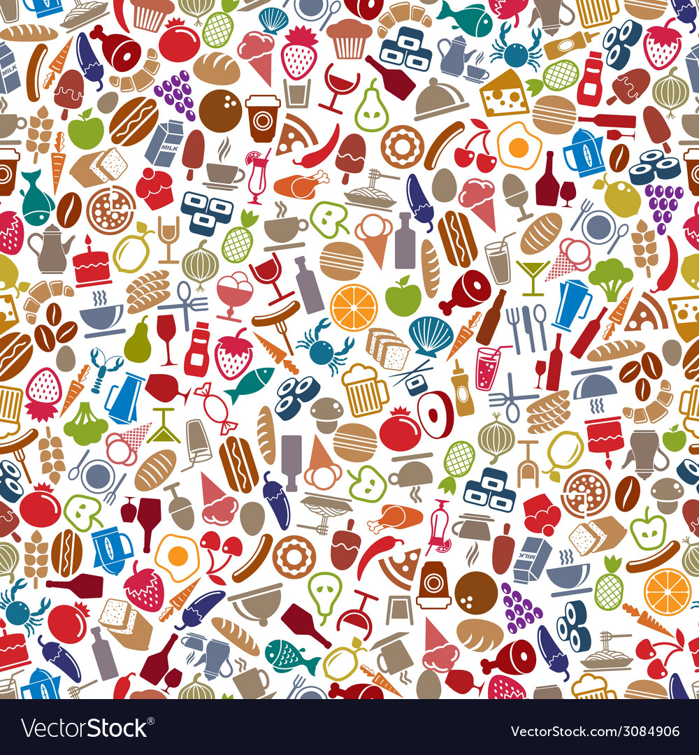 Food Pattern Background