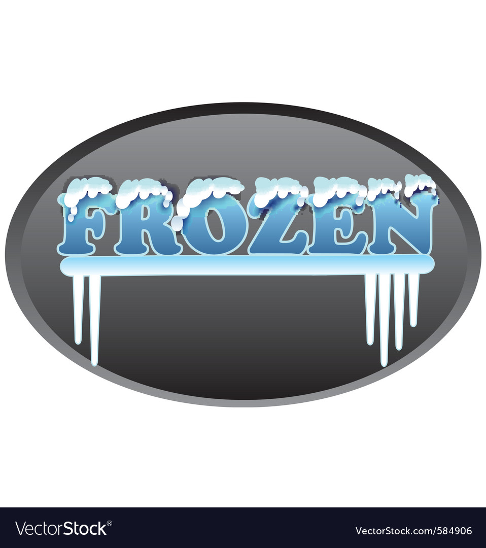 Frozen logo Royalty Free Vector Image VectorStock