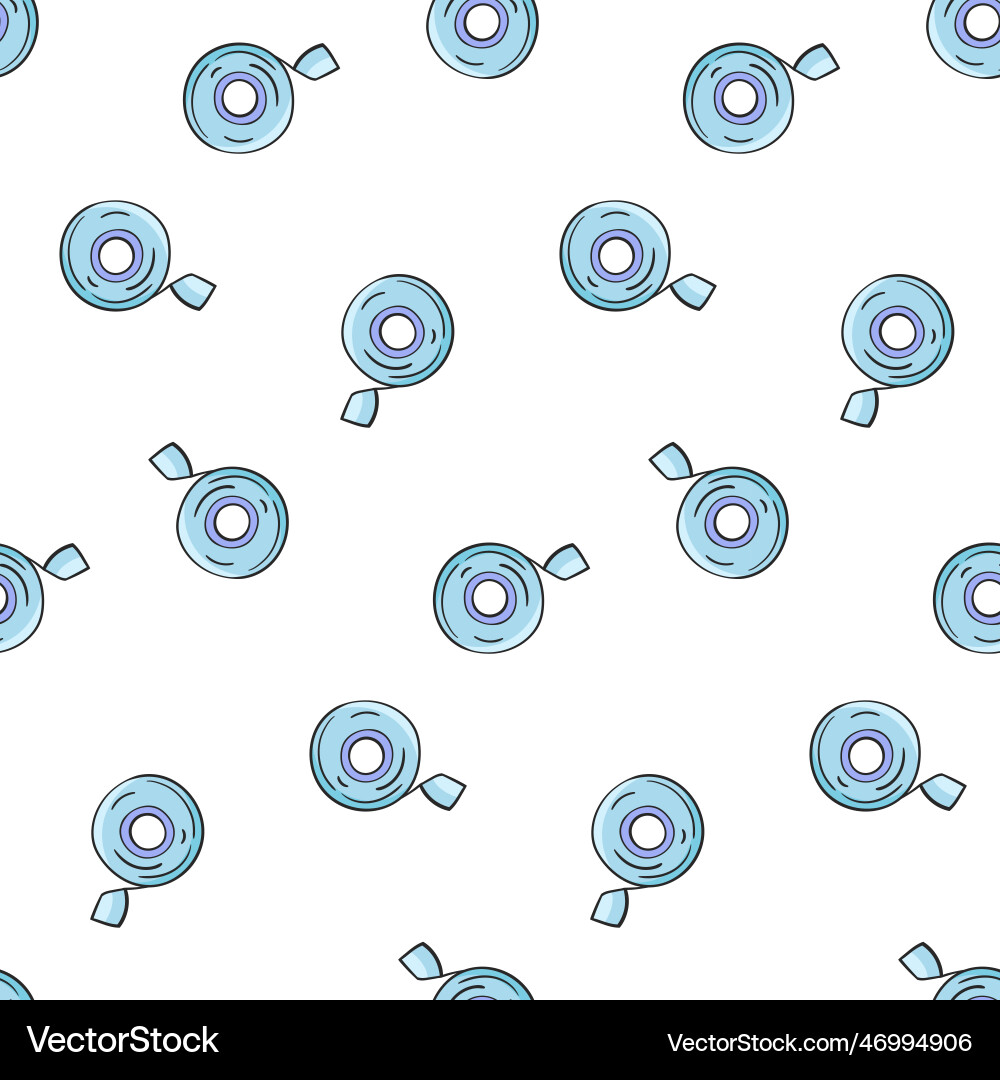 Tape roll pattern Royalty Free Vector Image - VectorStock