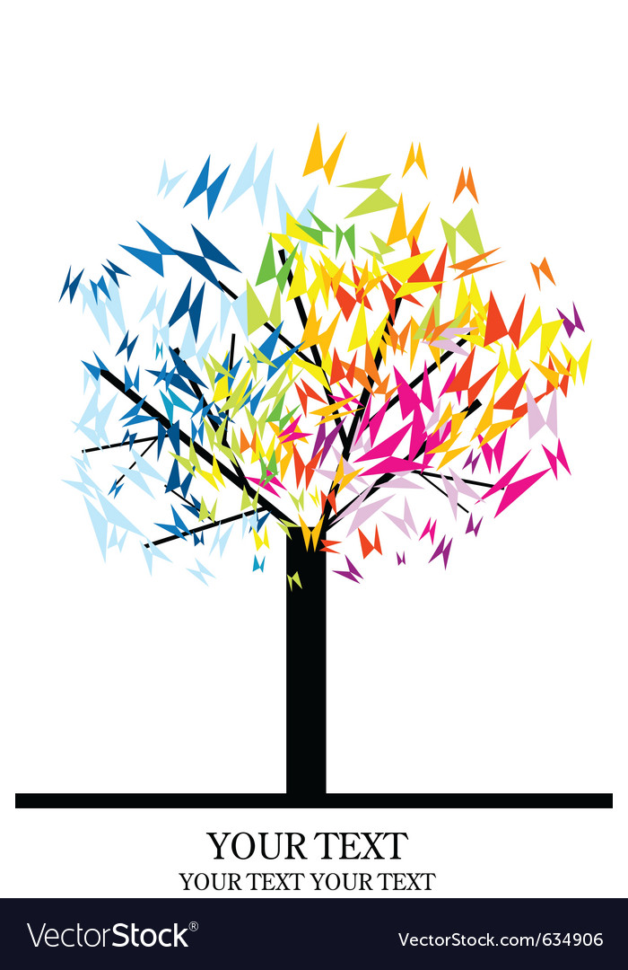 Tree with butterflies