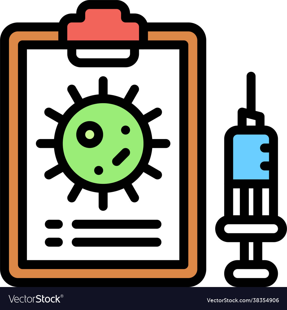Virus data icon vaccine development related