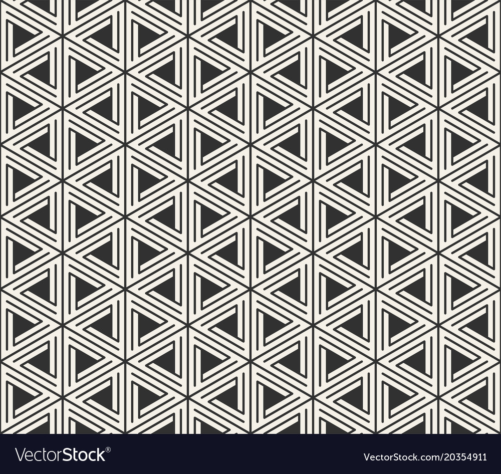 Modern Triangle Line Pattern