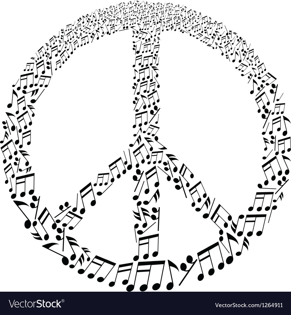 Musical peace symbol