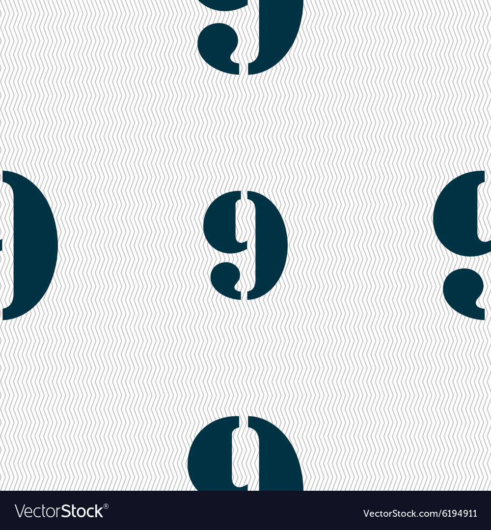 Number nine icon sign seamless abstract background