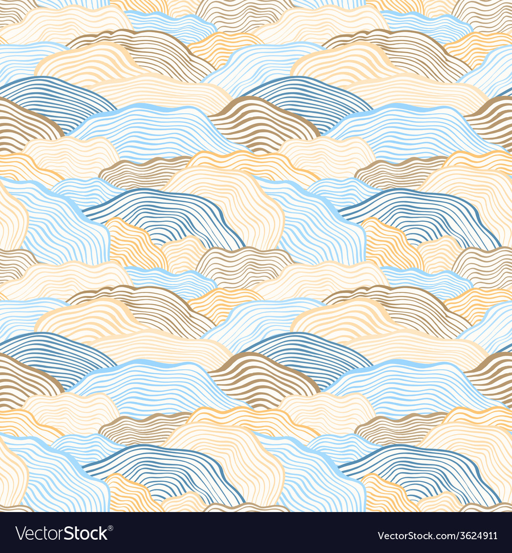 Seamless pattern with wavy scale texture