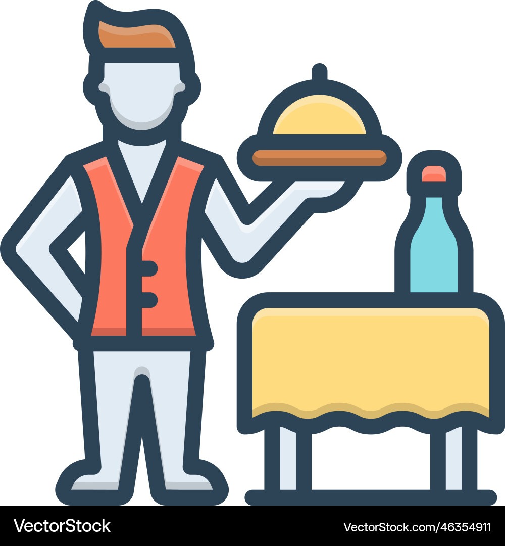 Served Royalty Free Vector Image - VectorStock