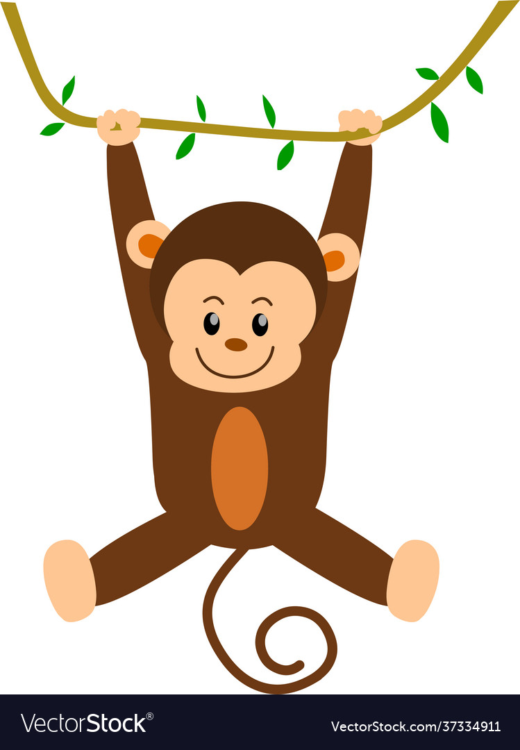 swinging monkey cartoon