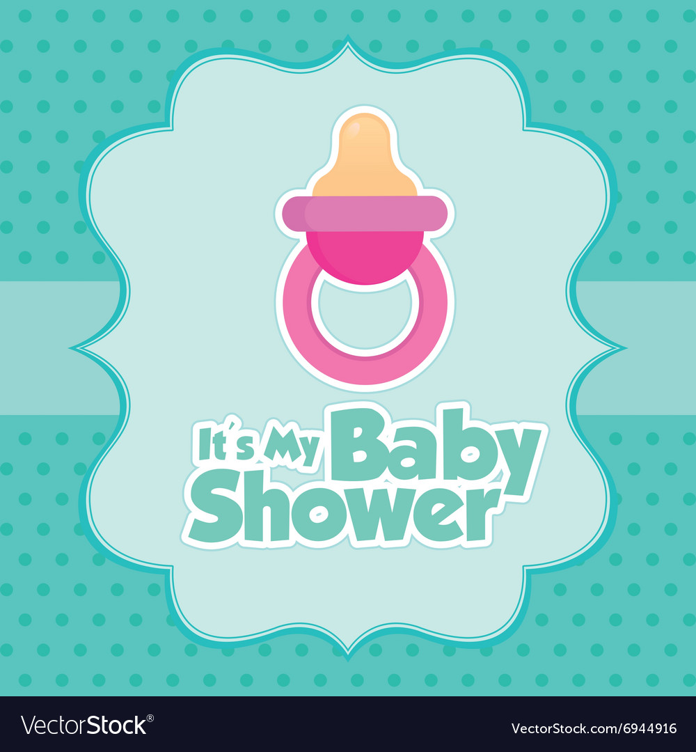 Baby shower card Royalty Free Vector Image - VectorStock