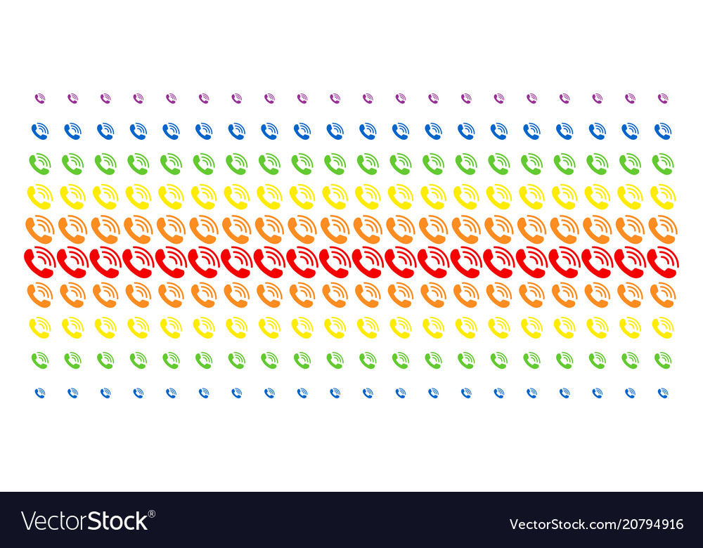 Call ring shape halftone spectral pattern