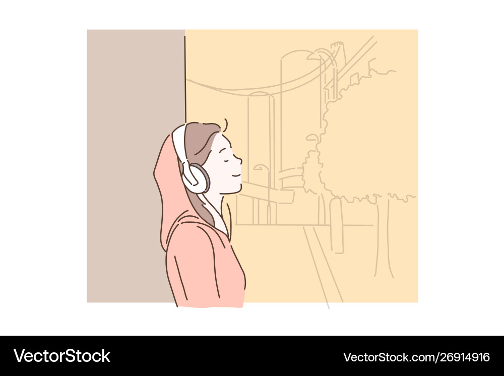 Love Music Concept Royalty Free Vector Image Vectorstock