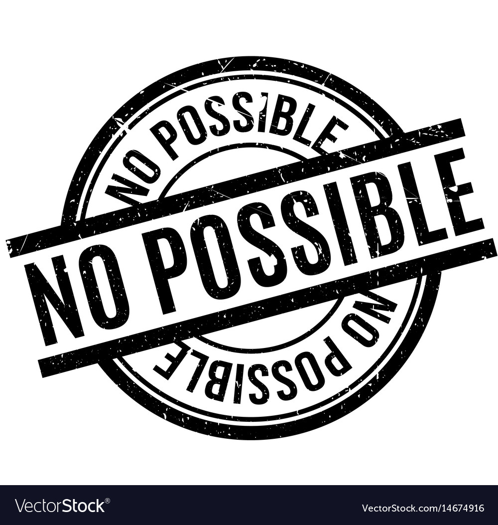 no-possible-rubber-stamp-royalty-free-vector-image