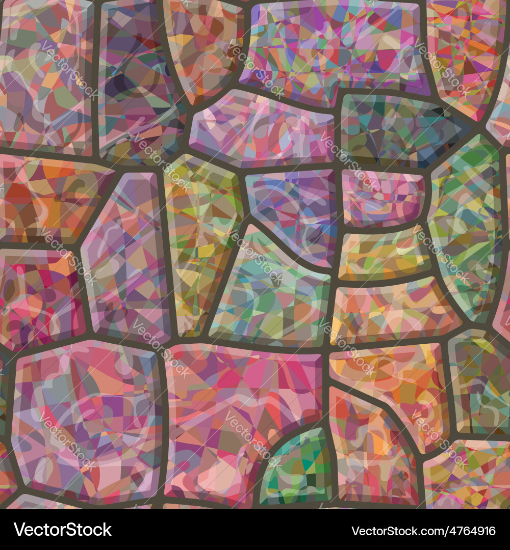 Stone mosaic seamless texture Royalty Free Vector Image