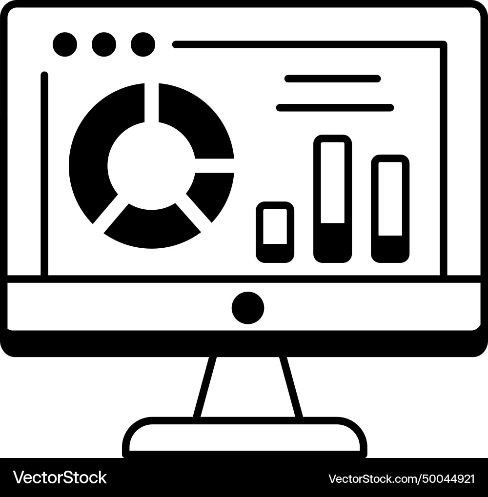 Data management line icon Royalty Free Vector Image