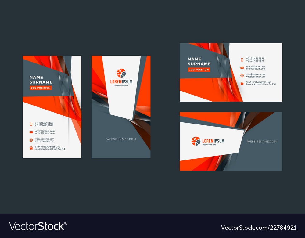 Double-sided creative business card template