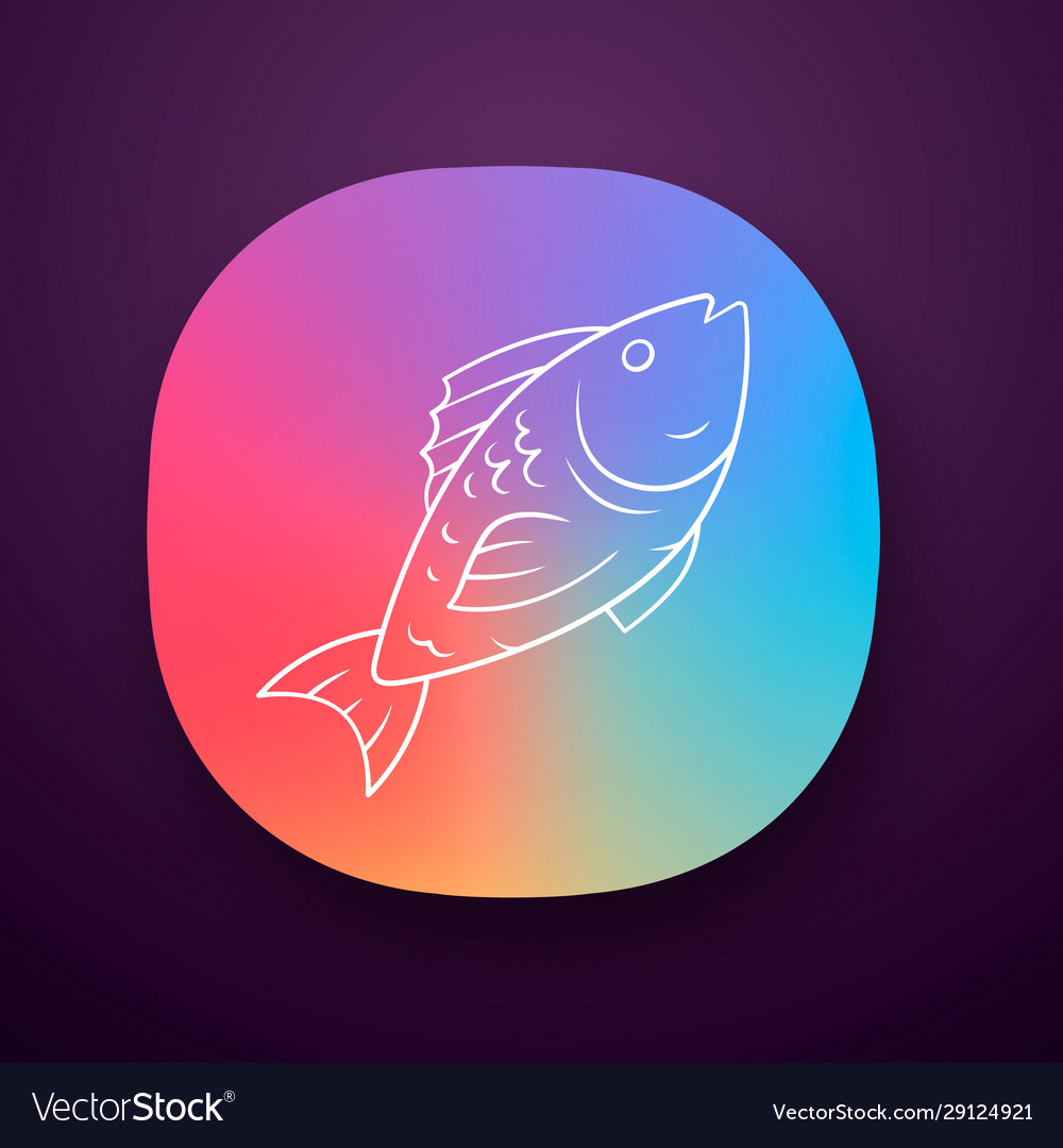 Fish app icon cafe restaurant menu species