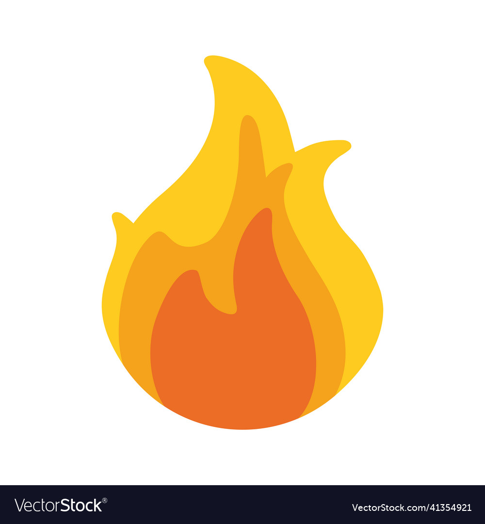 Flame icon of fire Royalty Free Vector Image - VectorStock