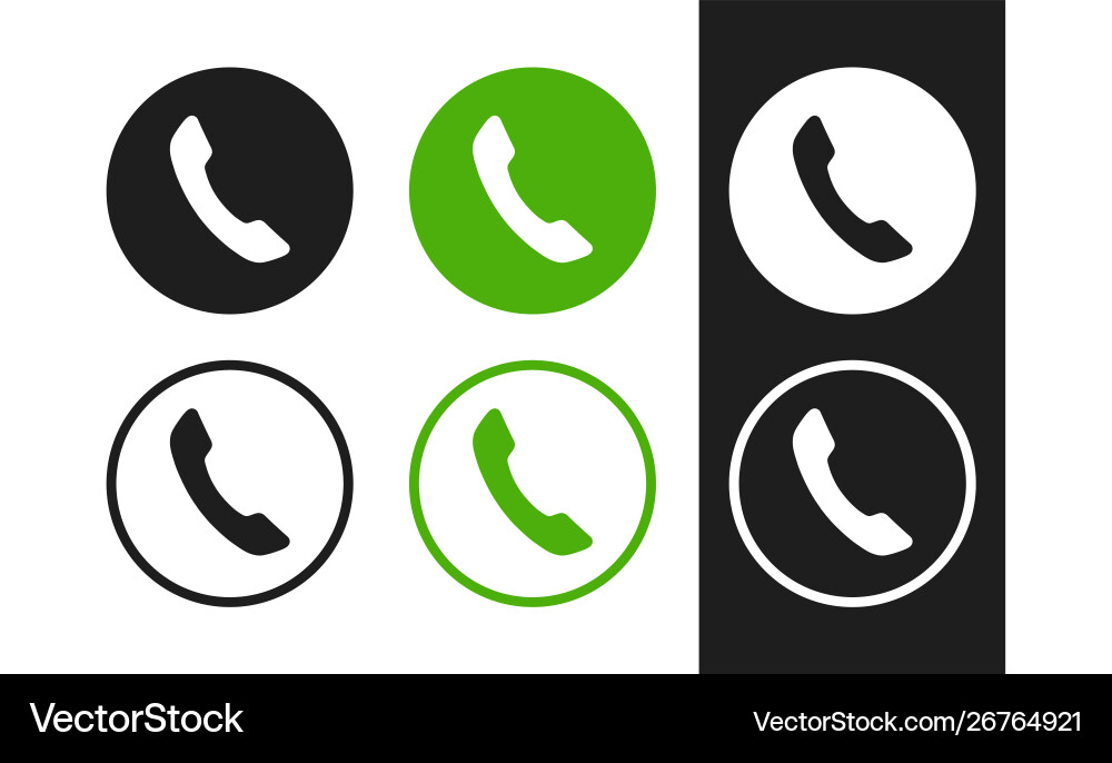 Flat phone icons Royalty Free Vector Image - VectorStock