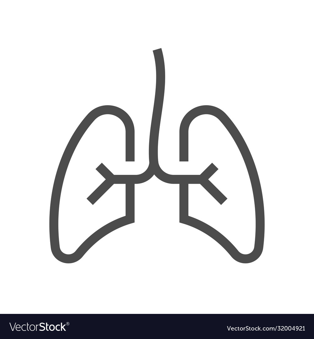 Lung Icon Royalty Free Vector Image - Vectorstock