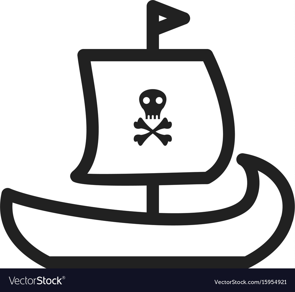 Pirate ship Royalty Free Vector Image - VectorStock