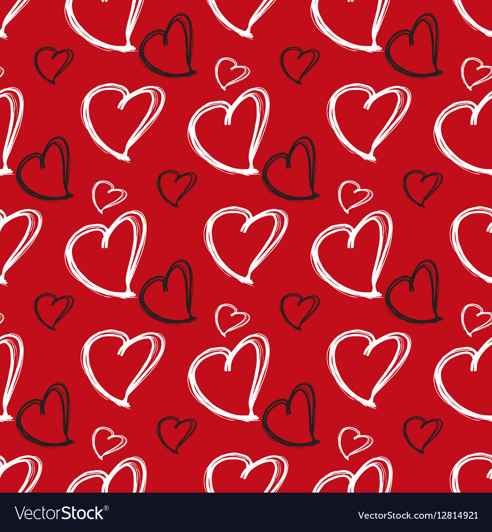 Romantic seamless pattern Royalty Free Vector Image