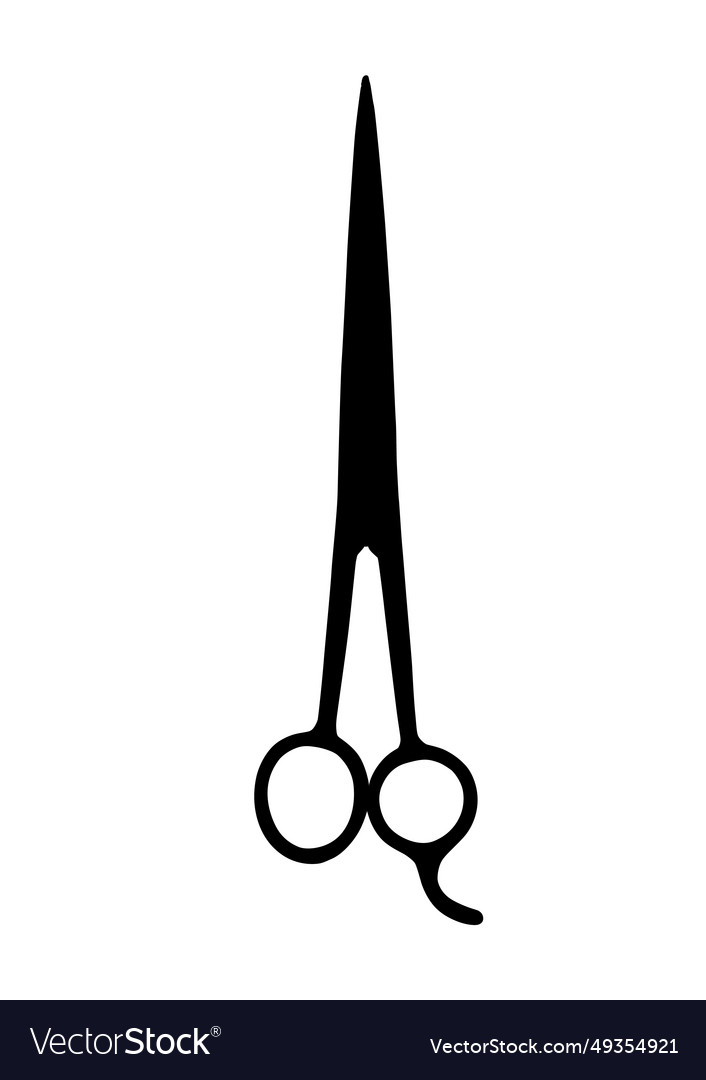 Scissors silhouette isolated on white background