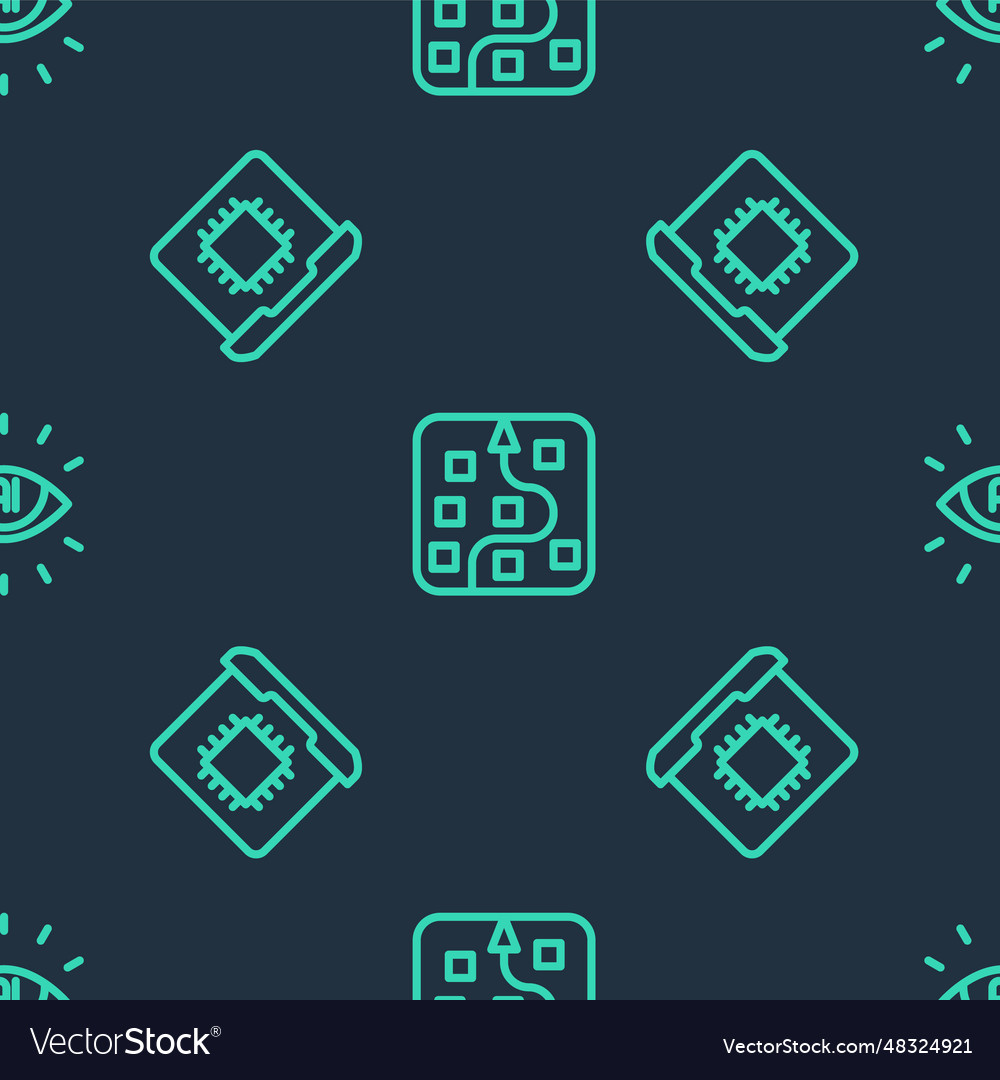 Set line neural network processor cpu vector image Set line neural network processor cpu