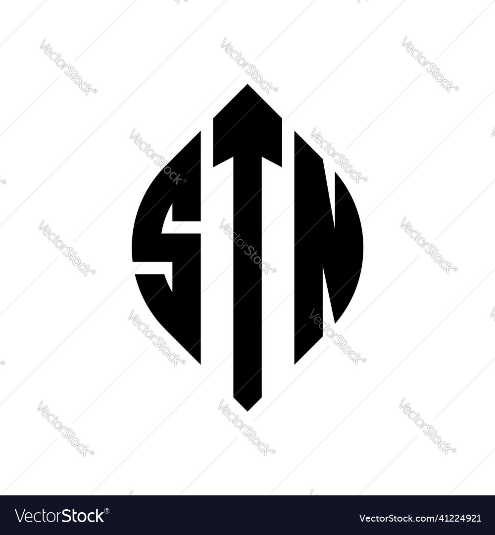 Stn Kreis Buchstaben Logo Design