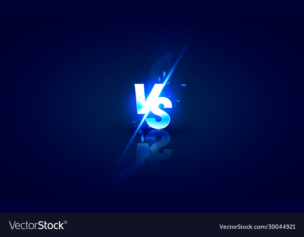 Versus game cover banner sport vs team concept