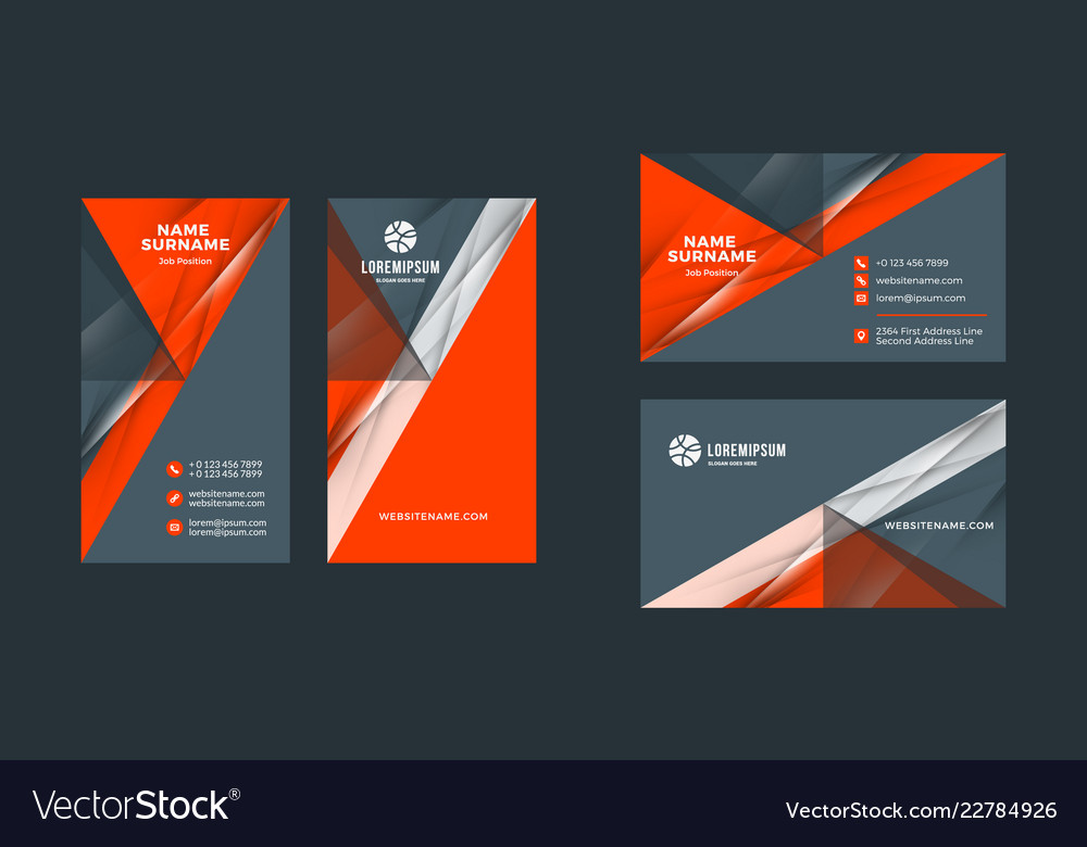 Double-sided creative business card template