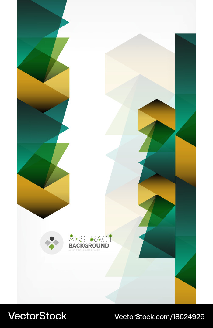 Geometric polygonal background Royalty Free Vector Image