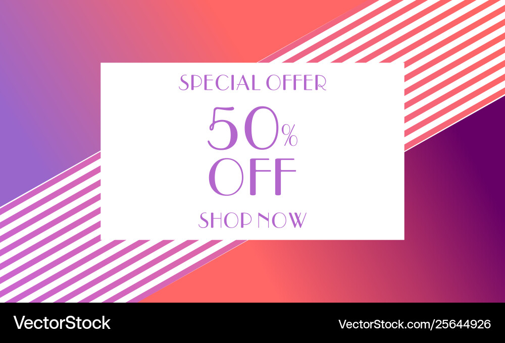 Instagram Stories Sale Banner Background Vector Image