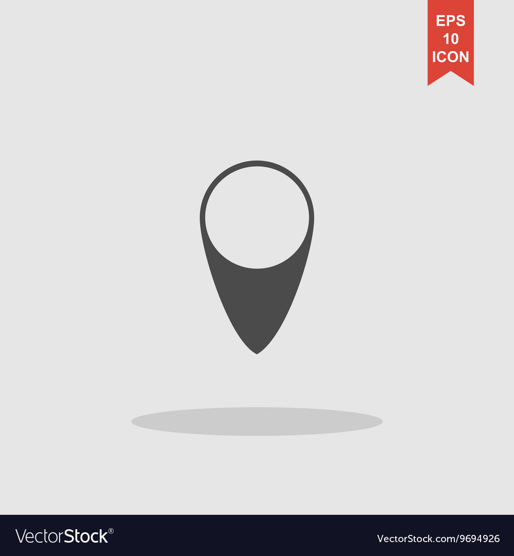 Map pointer flat icon