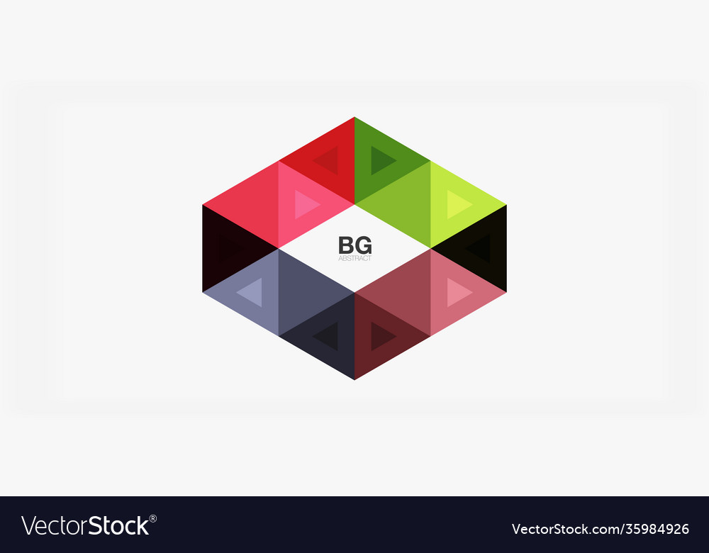 Mosaic triangle pattern abstract background vector image Mosaic triangle pattern abstract background