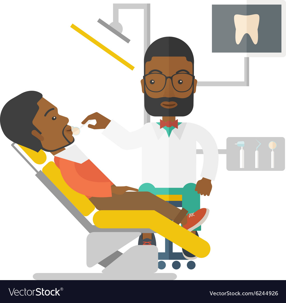 Patient and dentist