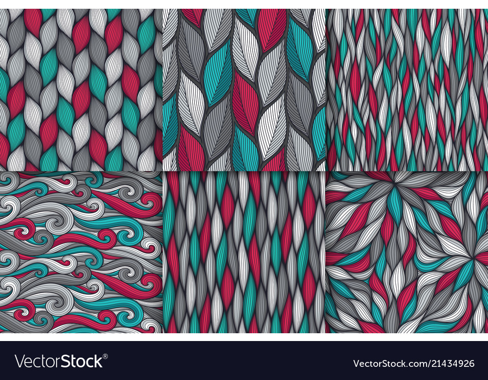 Wavy Line Pattern Set