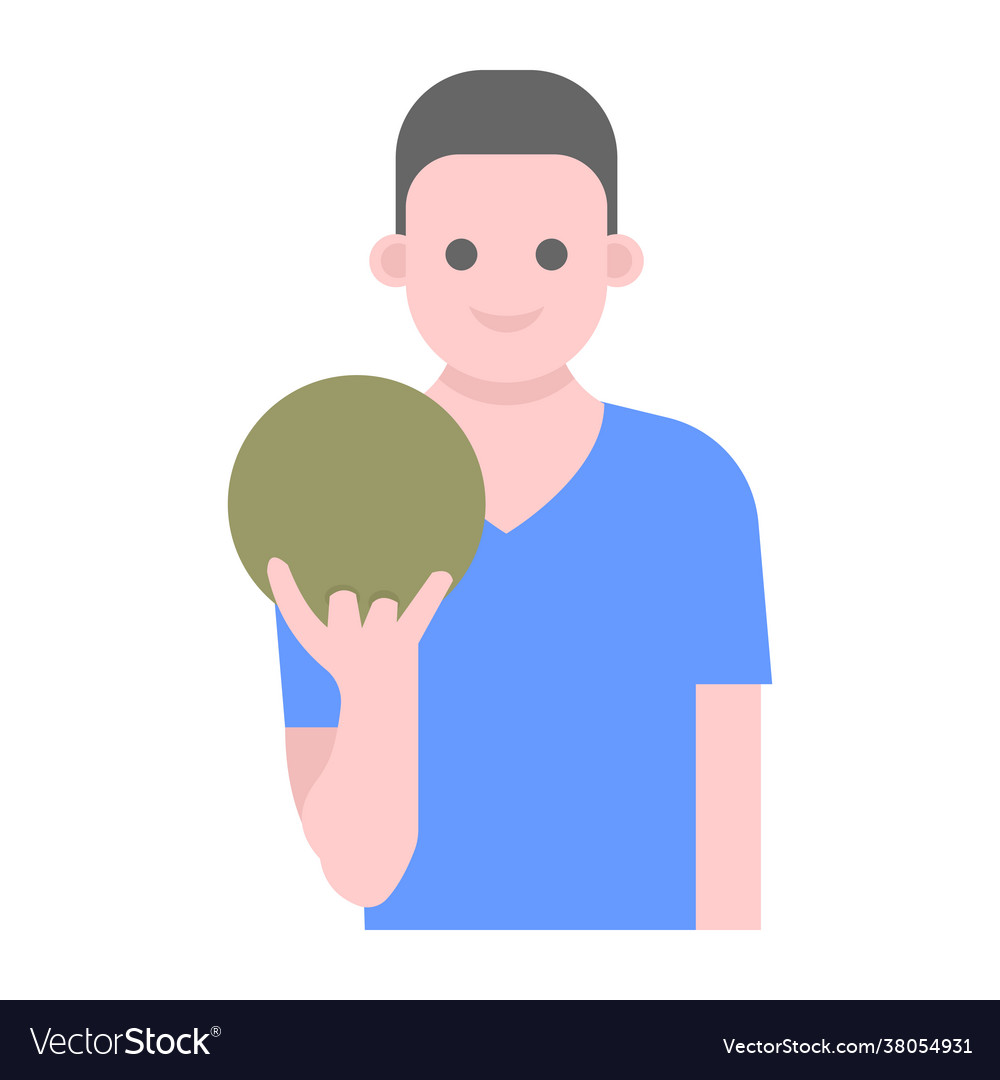 Bowling player Royalty Free Vector Image - VectorStock