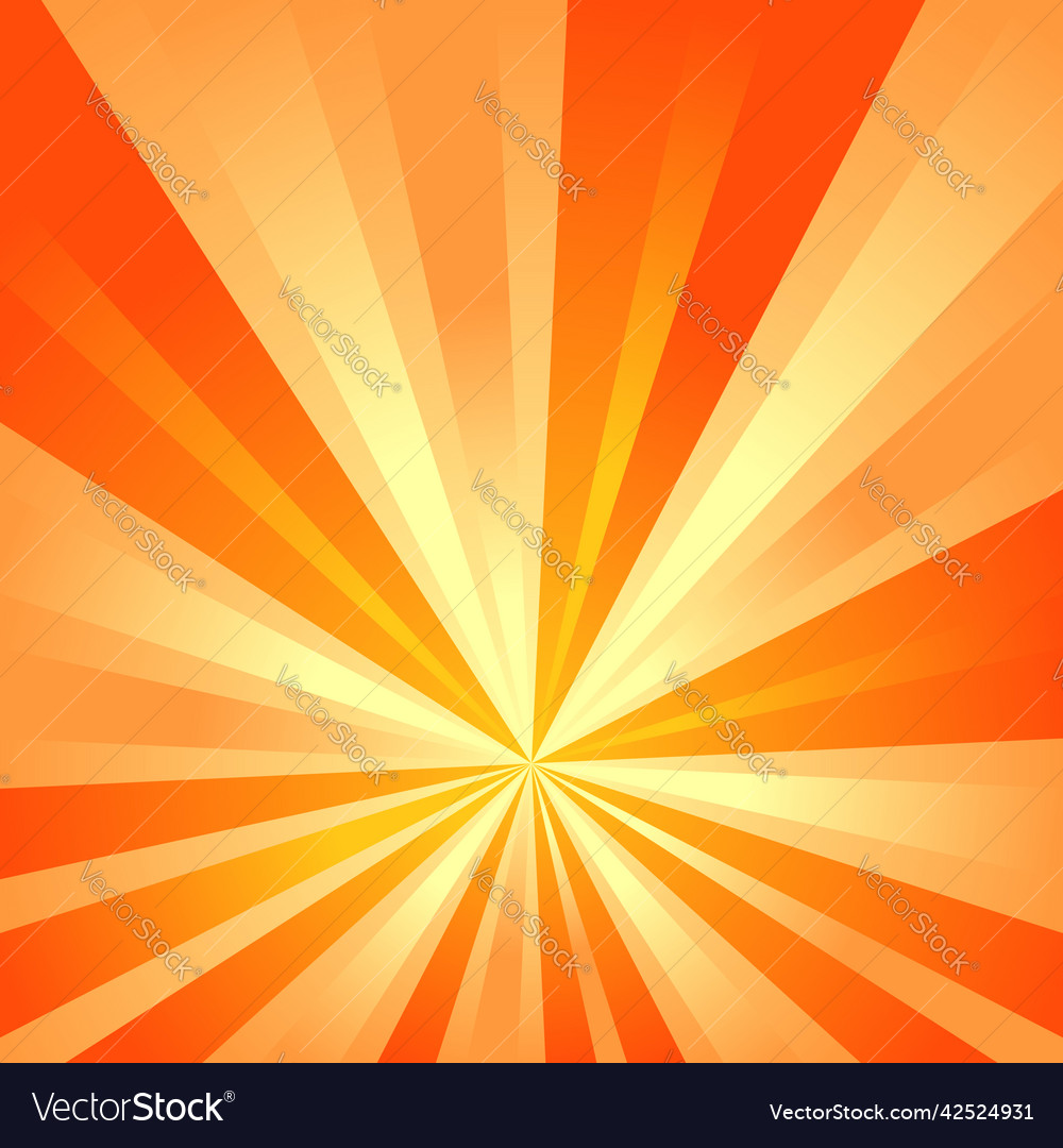 Colorful gradient sunray background design Vector Image