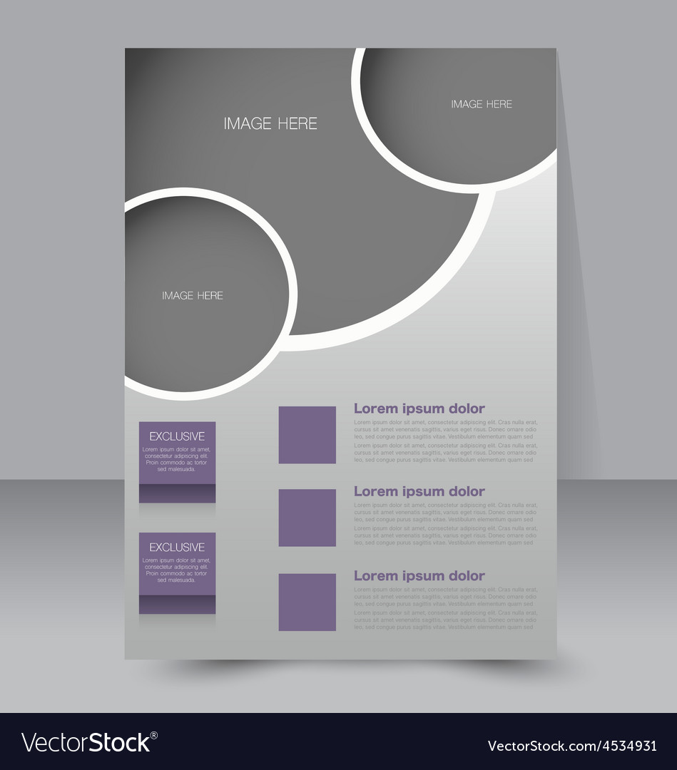 Flyer Template Business Brochure Editable A4 Vector Image 2846