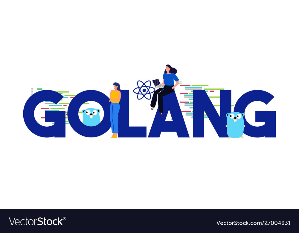 Golang programming languages large text concept