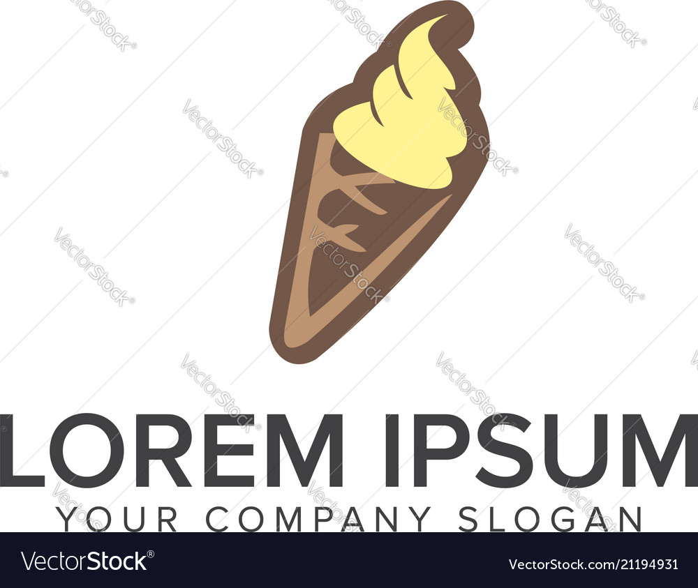 Eis Logo Design Konzept Vorlage