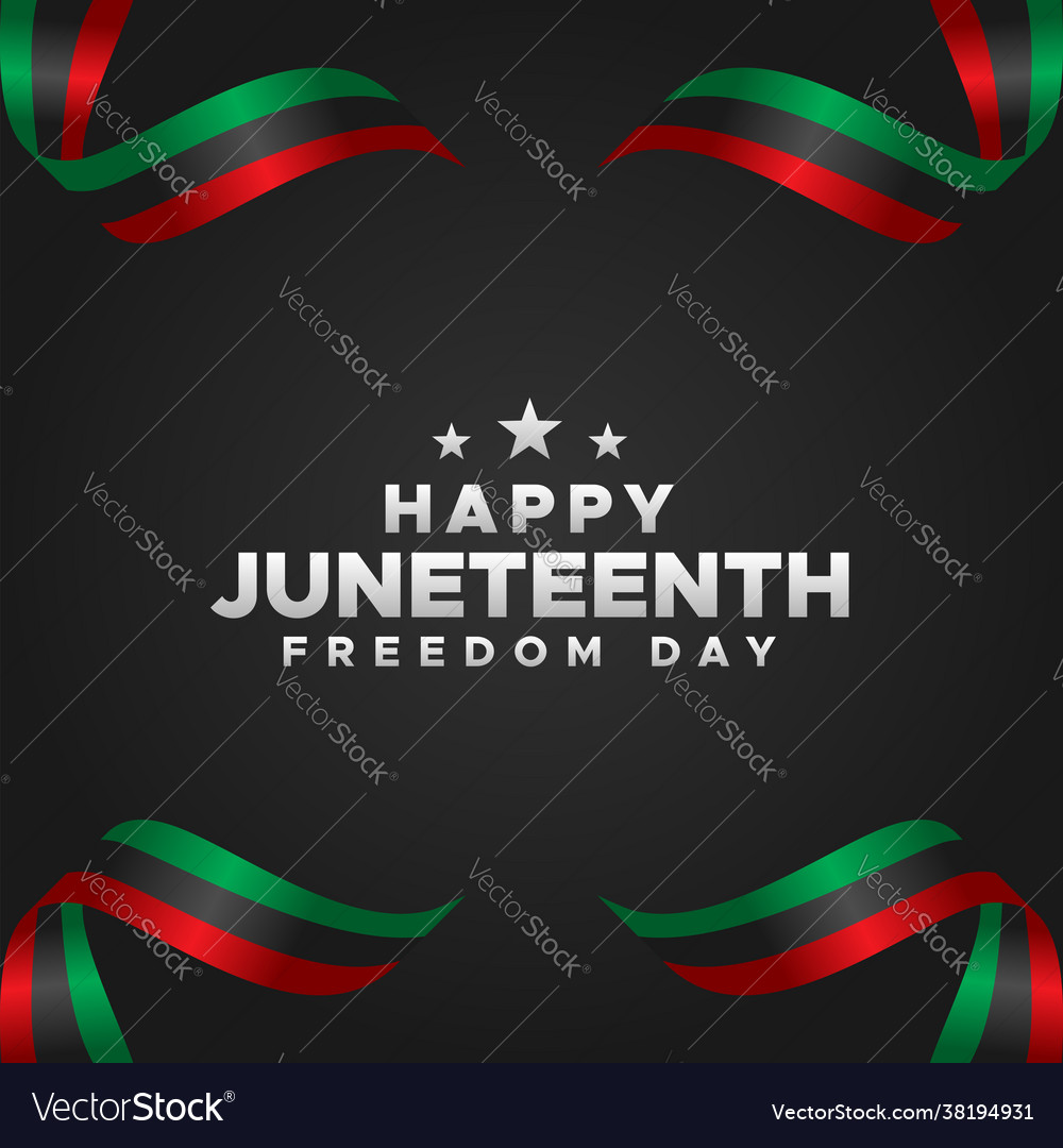 Juneteenth freedom day background design